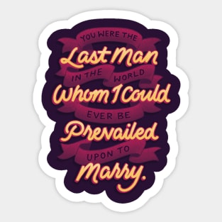 The Last Man in the World Sticker